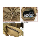 60L Tactical Camping Backpack Waterproof Khaki Backpacks - Tophatter Daily Deals