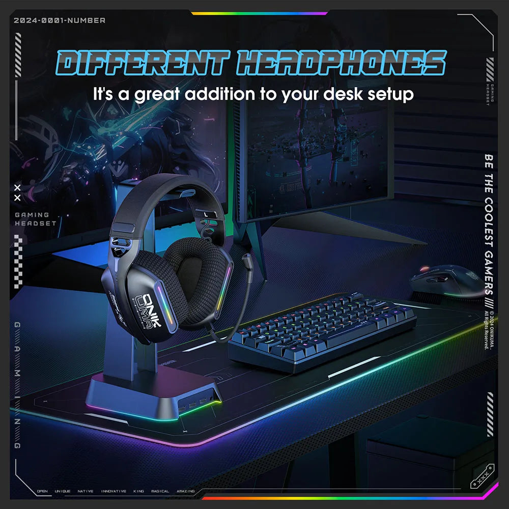 Wireless Gaming Headset Tri Mode Bluetooth Wired Immersive - Tophatter Daily Deals