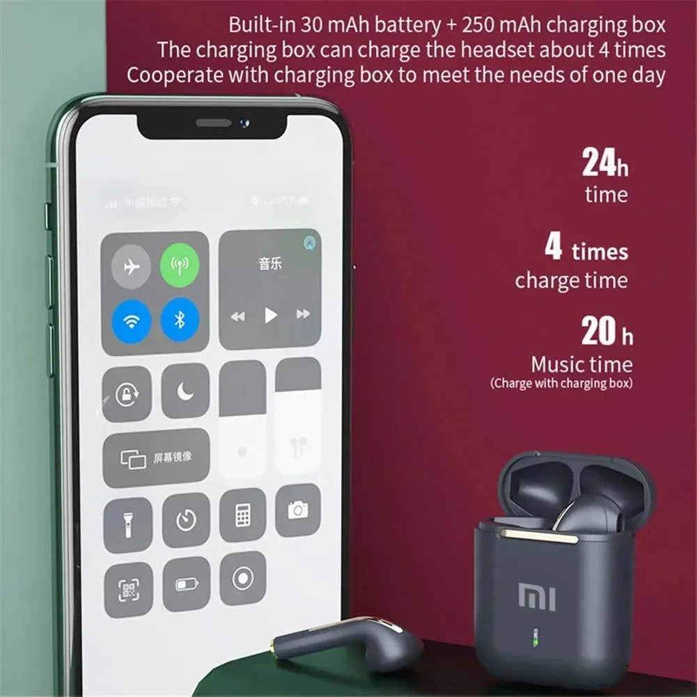 Xiaomi J18 Wireless Earphone HiFI In-ear Stereo with Microphone Bluetooth Touch Waterproof Noise-cancelling Various Headphones In-Ear Headphones - Tophatter Daily Deals