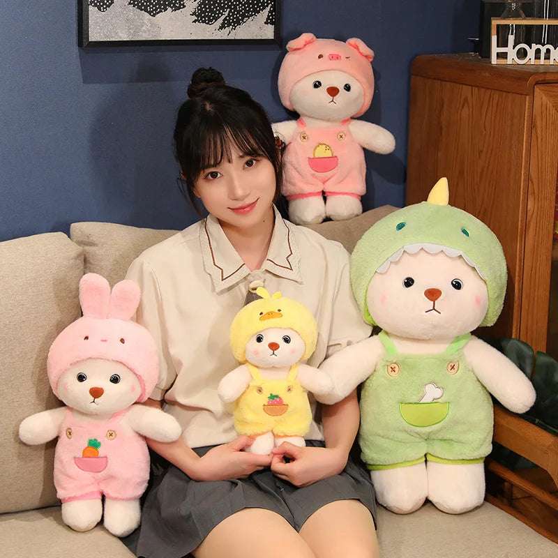 Dinosaur Bear Plush Toy Cute Stuffed Animals Bunny Duck Plushie Animals - Tophatter Daily Deals