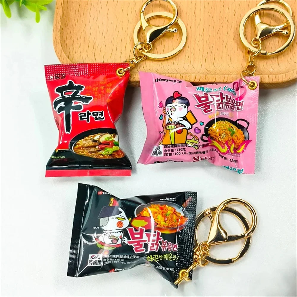 Instant Noodle Keychain Mini Snack Phone Charm Gift - Tophatter Daily Deals