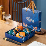 Japanese Hand Painted Ceramic Bowl Set With Chopsticks C-4bowl 4chopsticks - Tophatter Daily Deals