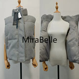 Warm Women's Puffer Vest - Boxy Quilted Polyester Winter Coat(1) - Tophatter Daily Deals