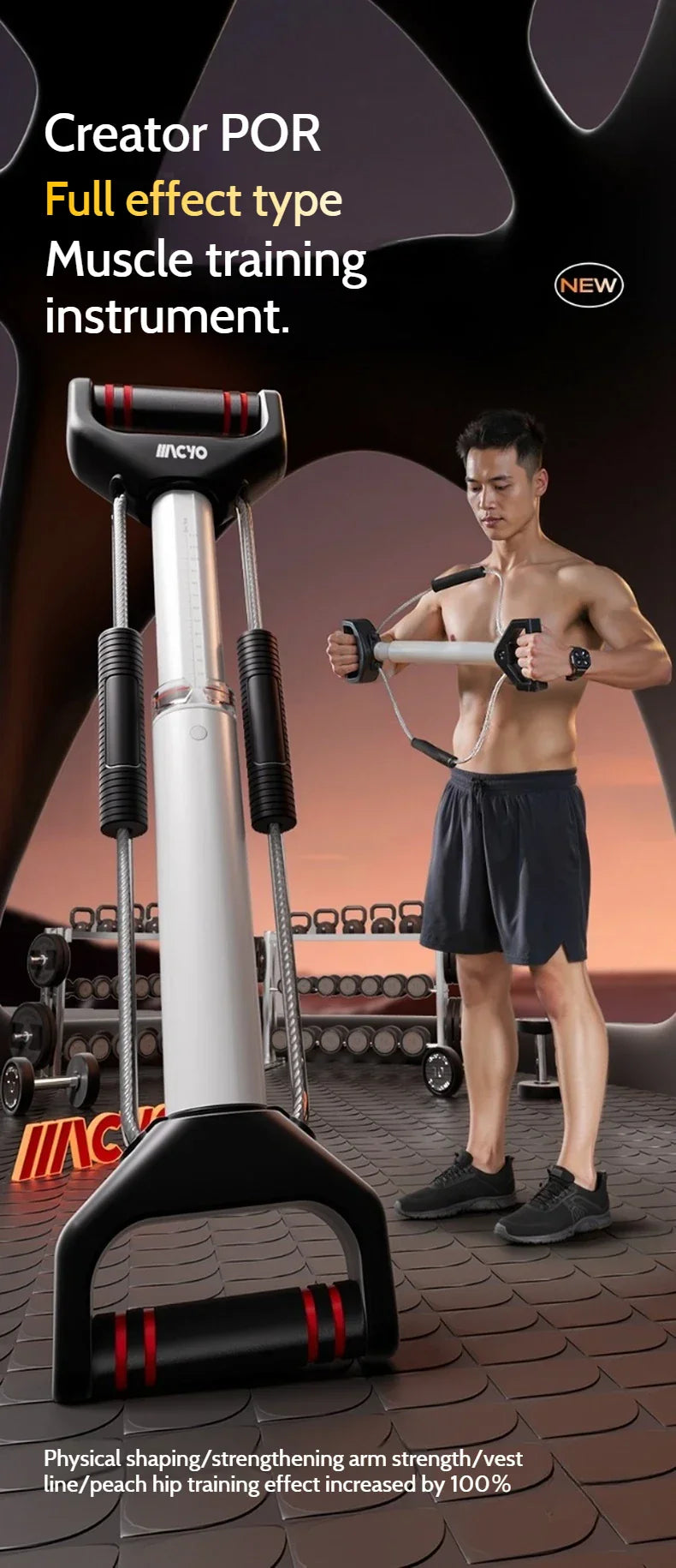 Adjustable Muscle Trainer Full Body Resistance Bands - Tophatter Daily Deals