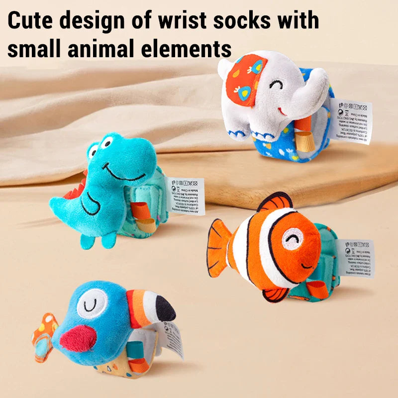 Baby Wrist Rattle Set Newborn Sensory Toys Soothing Gift - Tophatter Daily Deals