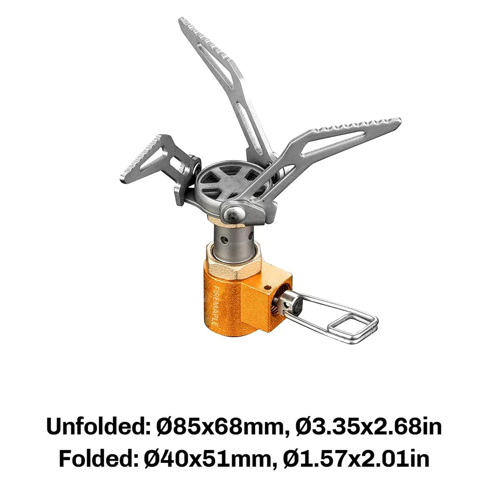 Titanium Rocket Stove 2600W Orange Camp Cooking - Tophatter Daily Deals