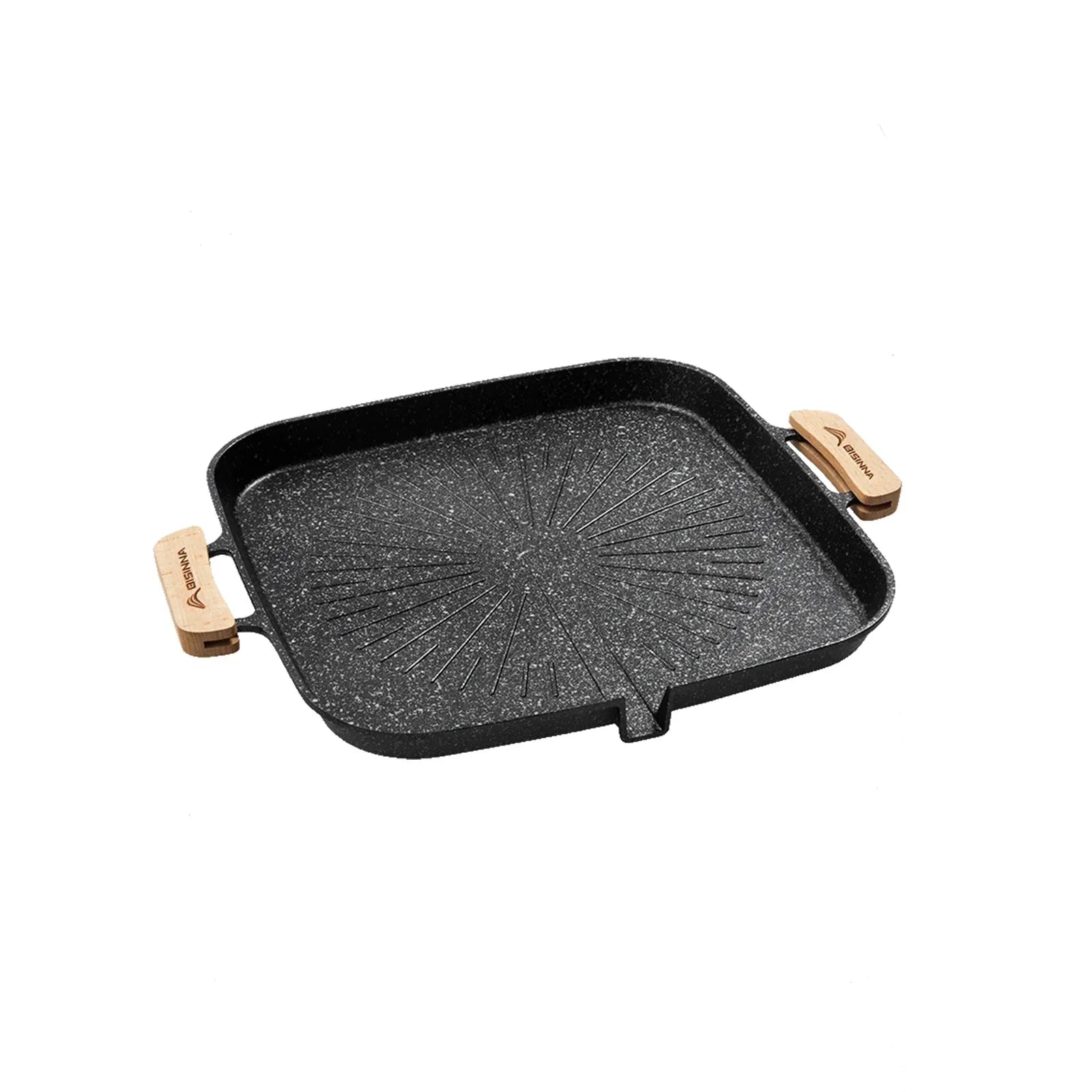 Square Camping BBQ Grill Pan Black Camp Cooking - Tophatter Daily Deals