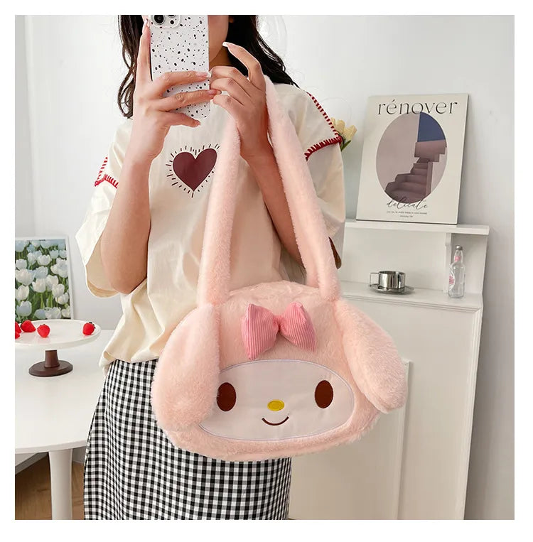 Sanrio Plush Cinnamoroll My Melody Kuromi Tote Shoulder Bag Anime - Tophatter Daily Deals