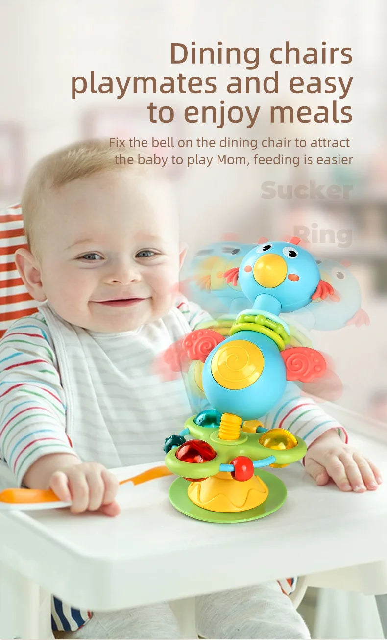 Baby Soothing Rattle Suction Cup Newborn Sensory Toys - Tophatter Daily Deals