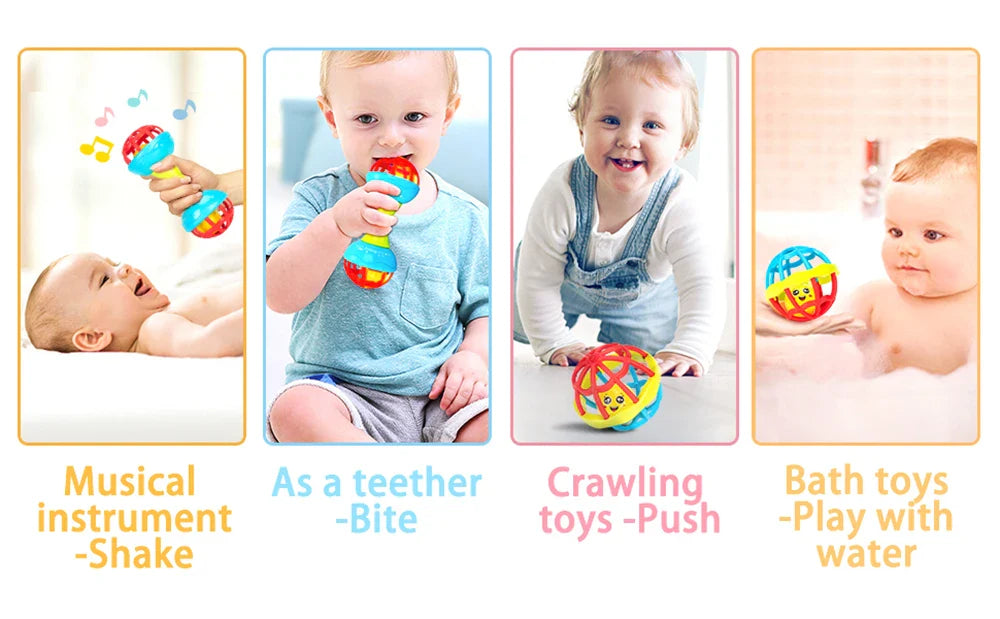 Baby Rattle Ball Newborn Sensory Toys Soothing Gift - Tophatter Daily Deals