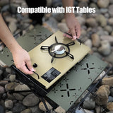 4000W Portable Gas Stove Burner High-Power Khaki Camp Cooking - Tophatter Daily Deals