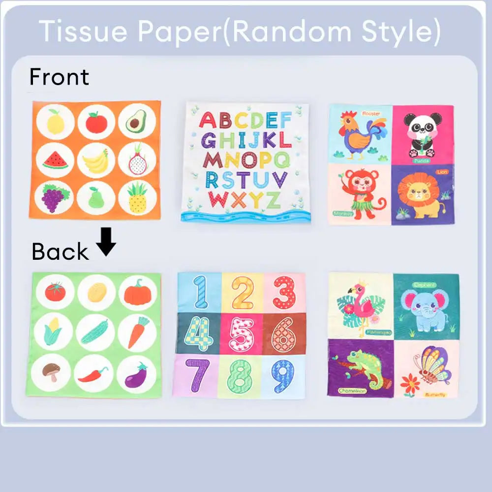 Montessori Cloth Tissue Box Toy Newborn Sensory Toys - Tophatter Daily Deals