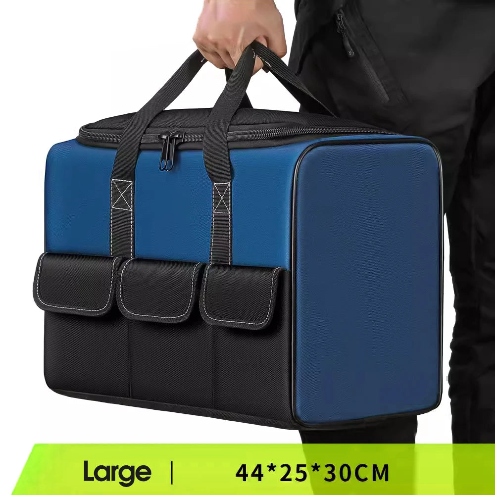 Heavy-Duty Canvas Tool Storage Bag Blue Duffel Bags - Tophatter Daily Deals