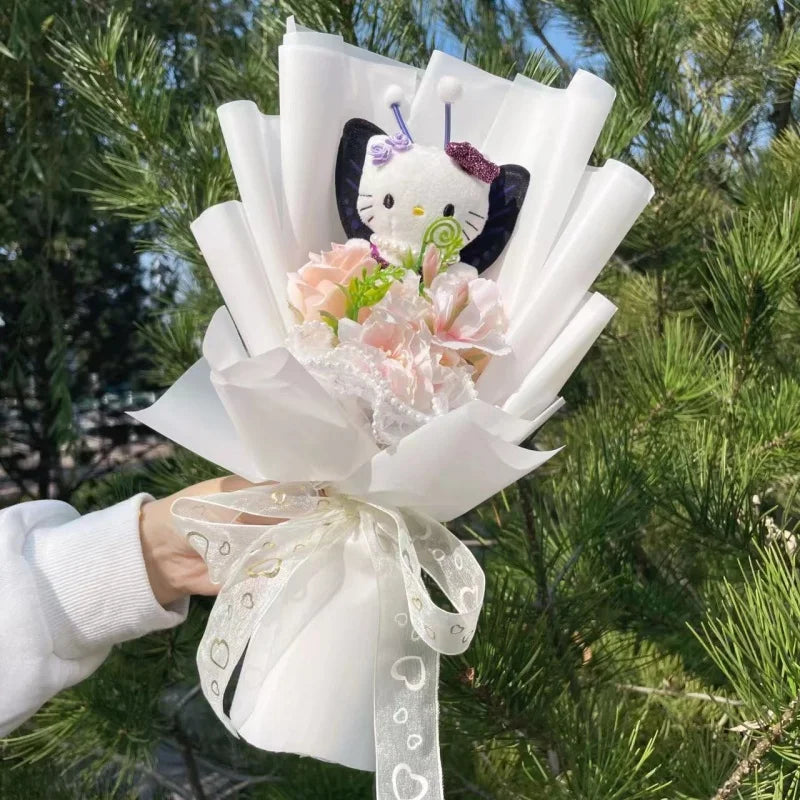 Sanrio Hello Kitty Plush Toy Flower Bouquet Flowers - Tophatter Daily Deals