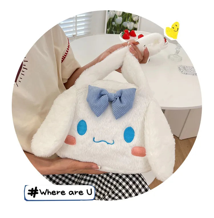 Sanrio Plush Cinnamoroll My Melody Kuromi Tote Shoulder Bag Anime - Tophatter Daily Deals