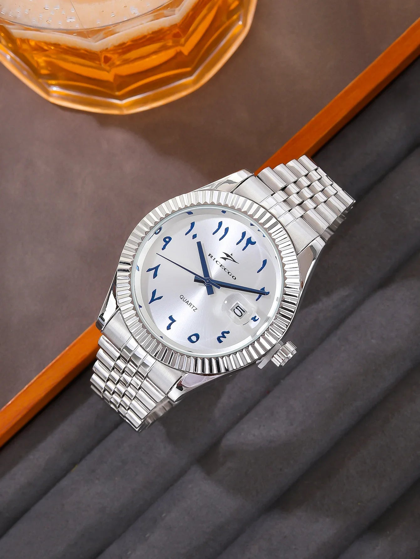 Men's Stainless Steel Date Watch Casual Business Style - Tophatter Daily Deals