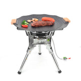 Camping Gas Stove 7400W High-Power Silver Camp Cooking - Tophatter Daily Deals