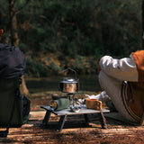 Aluminum Alloy Mini Camping Table Foldable Silver Camp Furniture - Tophatter Daily Deals