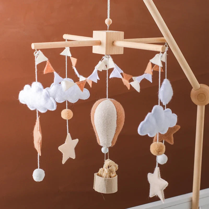 Hot Air Balloon Crib Mobile Newborn Sensory Toys Soothing - Tophatter Daily Deals
