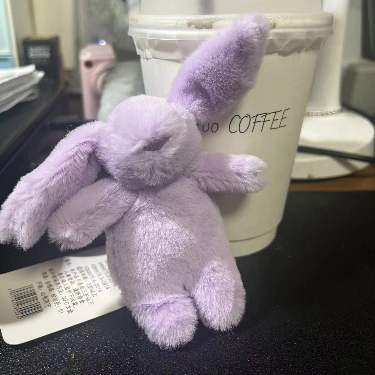 Rabbit Plush Keychain Cute Bunny Bag Charm Soft Gift - Tophatter Daily Deals
