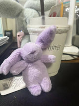 Rabbit Plush Keychain Cute Bunny Bag Charm Soft Gift Purple - Tophatter Daily Deals