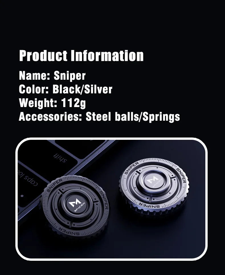 EDC Metal 3in1 Pushing Card Spinner Coin Stress Reliever - Tophatter Daily Deals