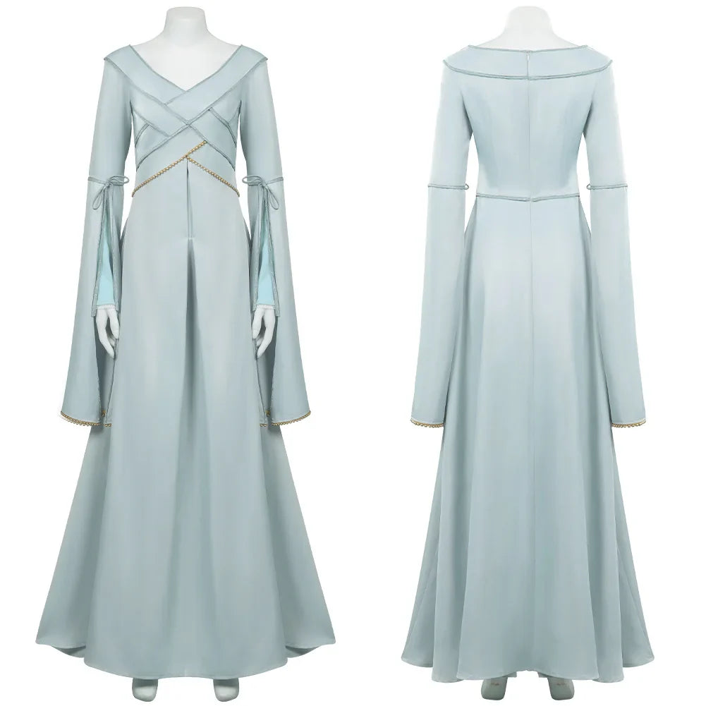 Alicent Cosplay Dress Medieval Fantasy Gown Halloween Style D - Tophatter Daily Deals