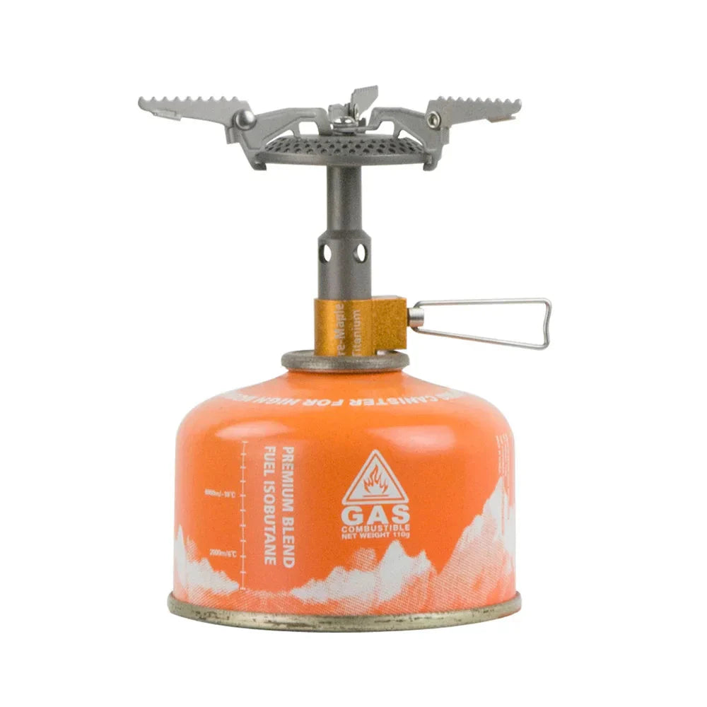 Mini Titanium Camping Stove Silver Camp Cooking - Tophatter Daily Deals