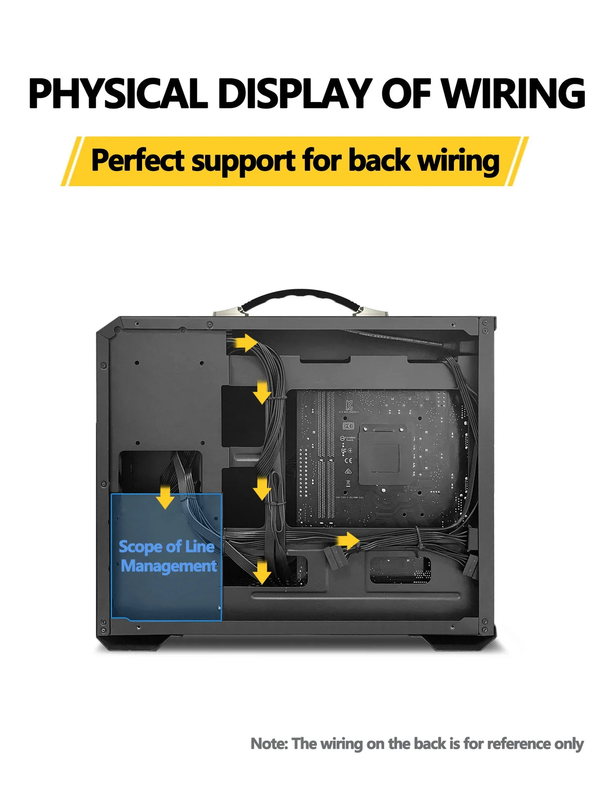 Mini ITX Case Glass Side 240mm Watercooling Portable - Tophatter Daily Deals