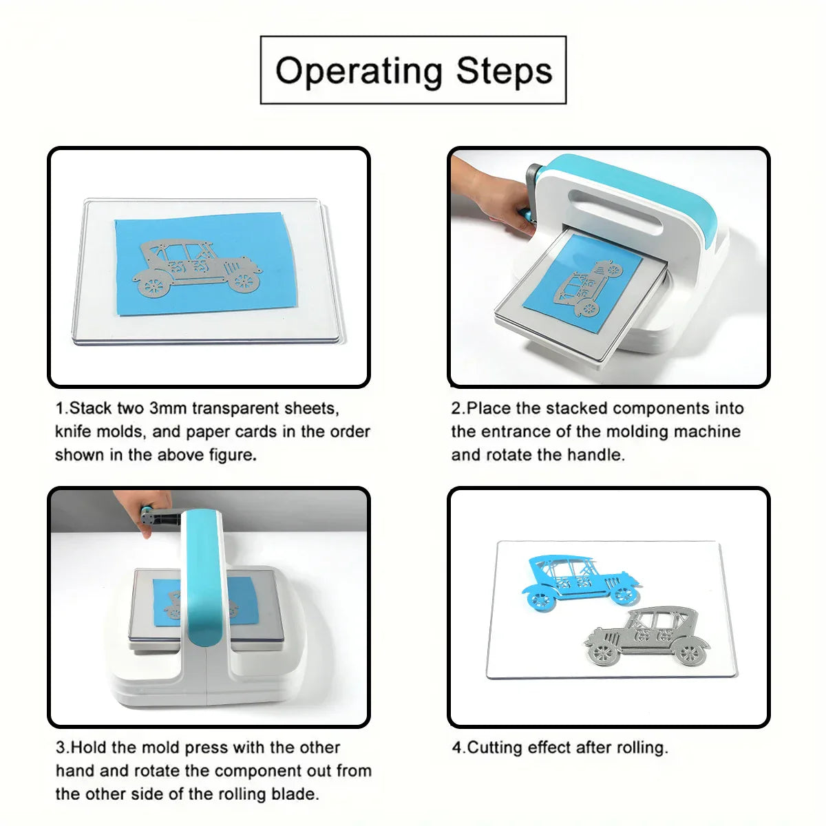 A5 Die Cutting Machine 6 Inch Opening Scrapbook Craft - Tophatter Daily Deals