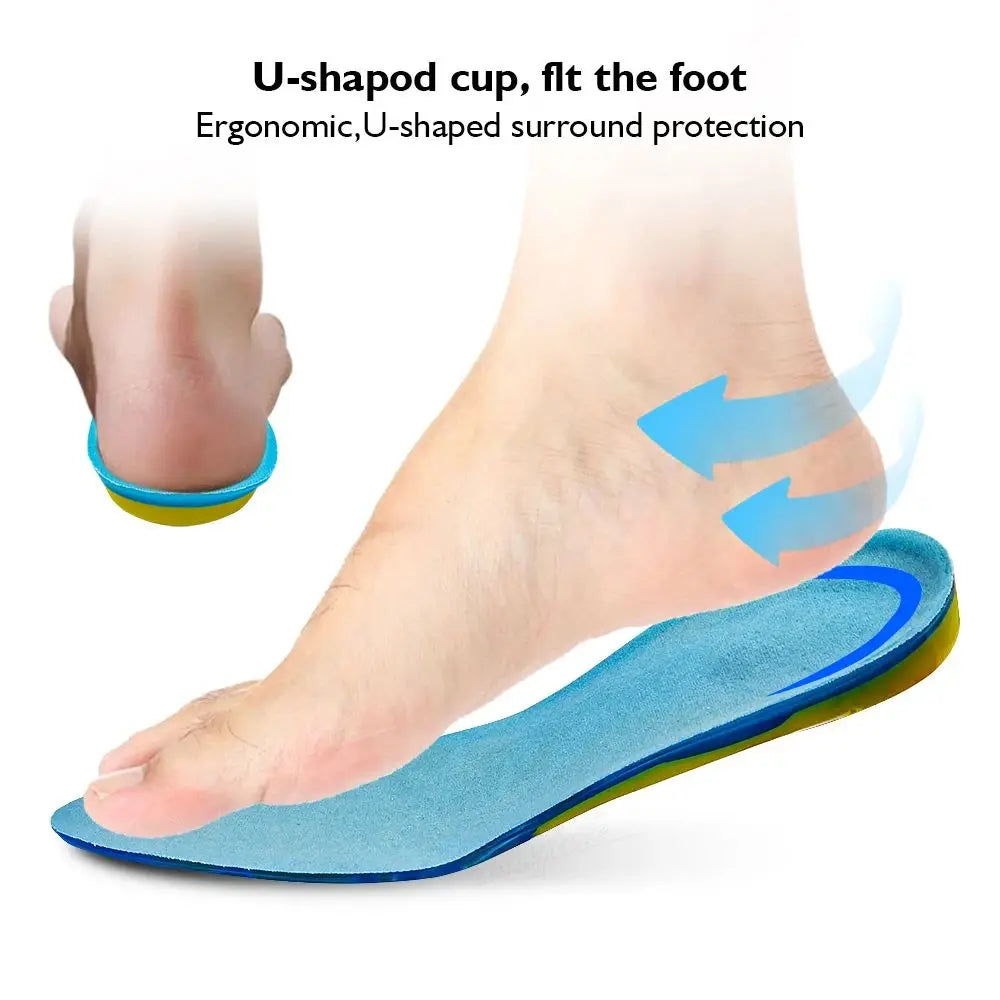 Gel Non Slip Shoe Insoles Silicone Massaging Orthotic Plantar Fascia Insole - Tophatter Daily Deals