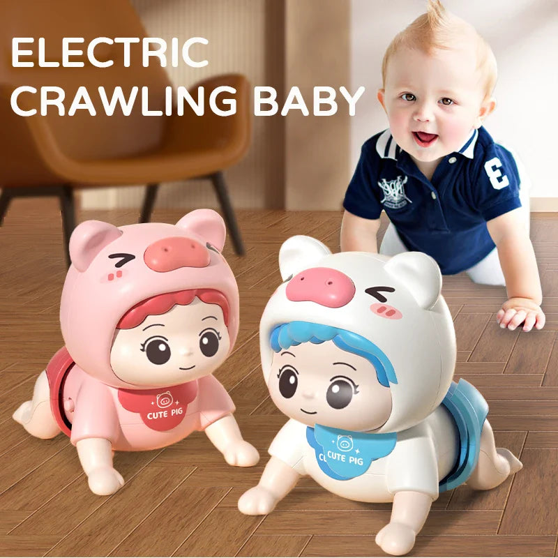 Baby Crawling Guide Toy Newborn Sensory Toys Music Aid - Tophatter Daily Deals
