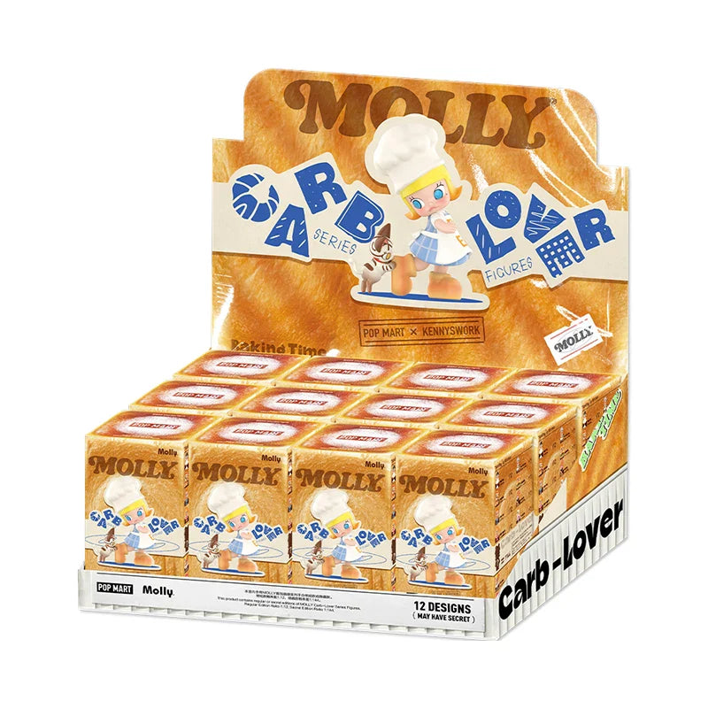 Genuine Pop Mart Molly Carb-Lover Series Figures Blind Box Full Set of 12 Boxes Food - Tophatter Daily Deals