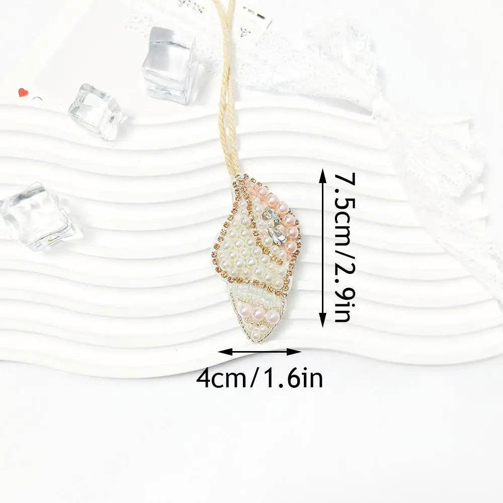 Coconut Tree Sequin Patch Keyring Bag Pendant Handmade A3 - Tophatter Daily Deals