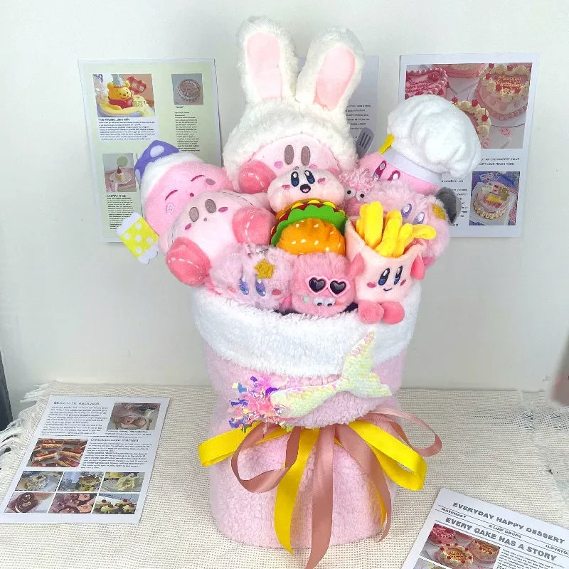 Pink Star Kirby Plush Bouquet Anime - Tophatter Daily Deals