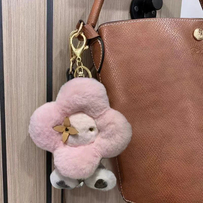Sunflower Plush Keychain Bag Charm Pink Mini Cozy Gift - Tophatter Daily Deals