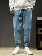 Lightweight Men’s Jogger Jeans - Baggy Tapered Cotton Blend - Tophatter Daily Deals