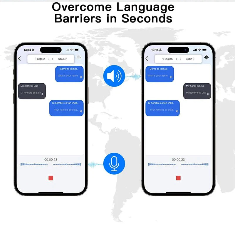 AI Translation Open Ear Earbuds With LCD Touch Screen - Tophatter Daily Deals