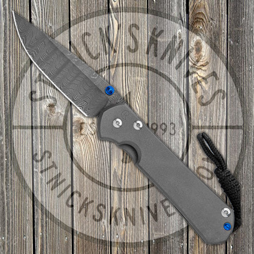 Chris Reeve Knives - Small Sebenza 31 - Plain Jane - Ladder Damascus - Drop Point - S31-1004 FOLDING KNIVES - Tophatter Daily Deals