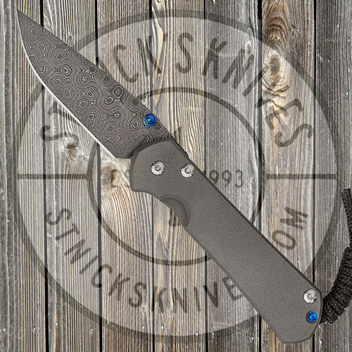 Chris Reeve Knives - Small Sebenza 31 - Plain Jane - Raindrop Damascus - Drop Point - S31-1006 FOLDING KNIVES - Tophatter Daily Deals