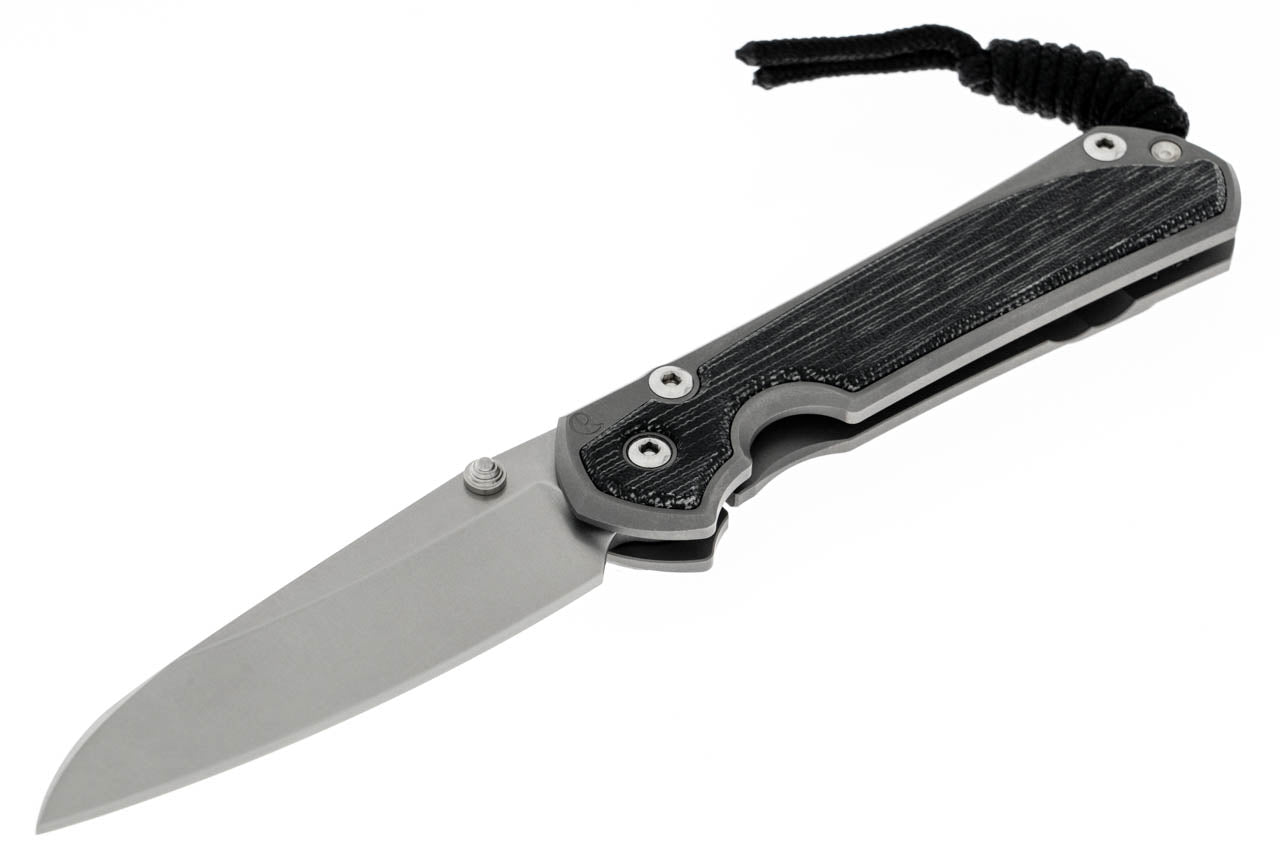 Chris Reeve Knives Small Sebenza 31 - Black Canvas Micarta Inlay - Glass Blasted - Insingo- S31-1224 FOLDING KNIVES - Tophatter Daily Deals