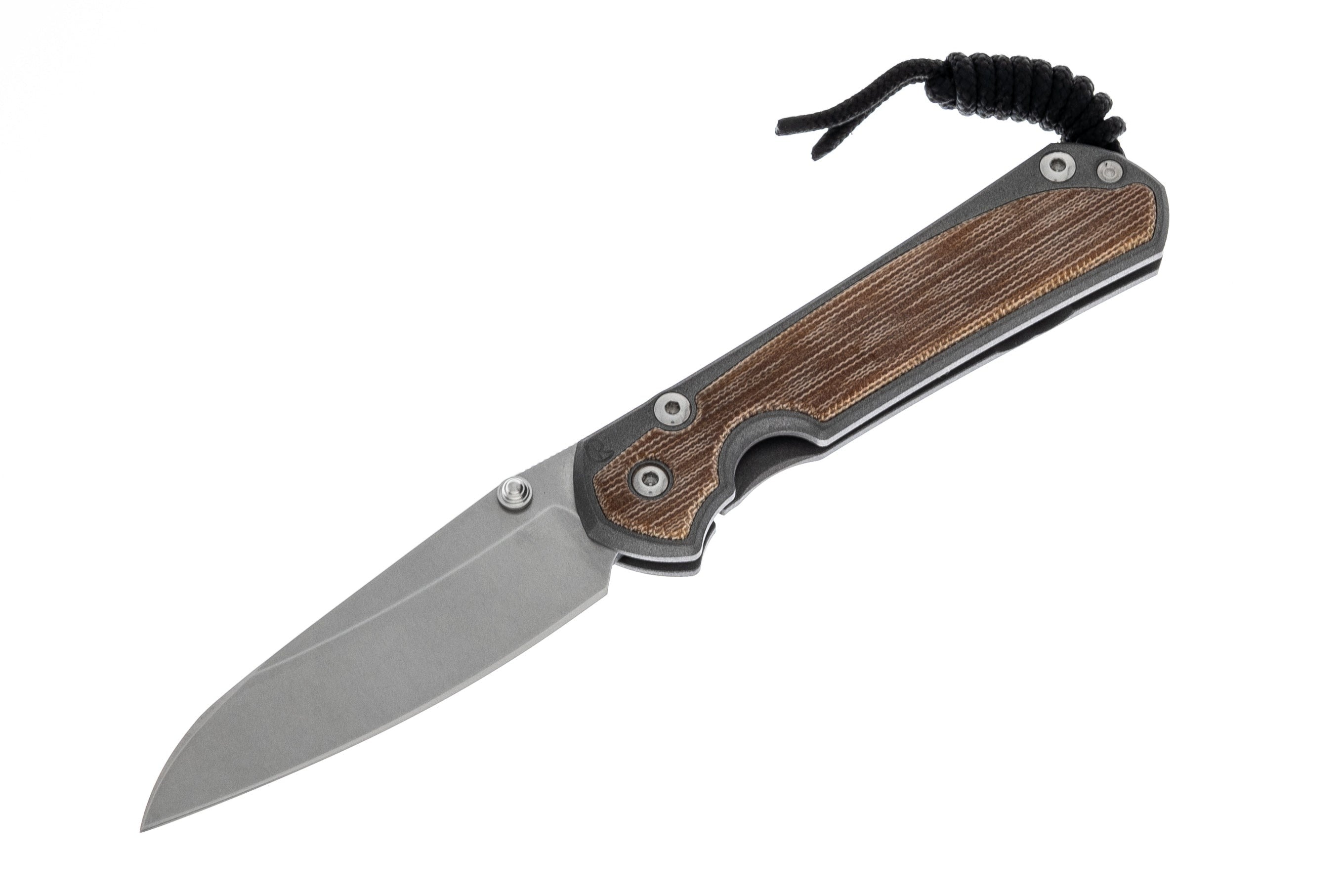 Chris Reeve Knives - Small Sebenza 31 - Natural Canvas Micarta Inlay Glass Blasted - Insingo- S31-1226 FOLDING KNIVES - Tophatter Daily Deals