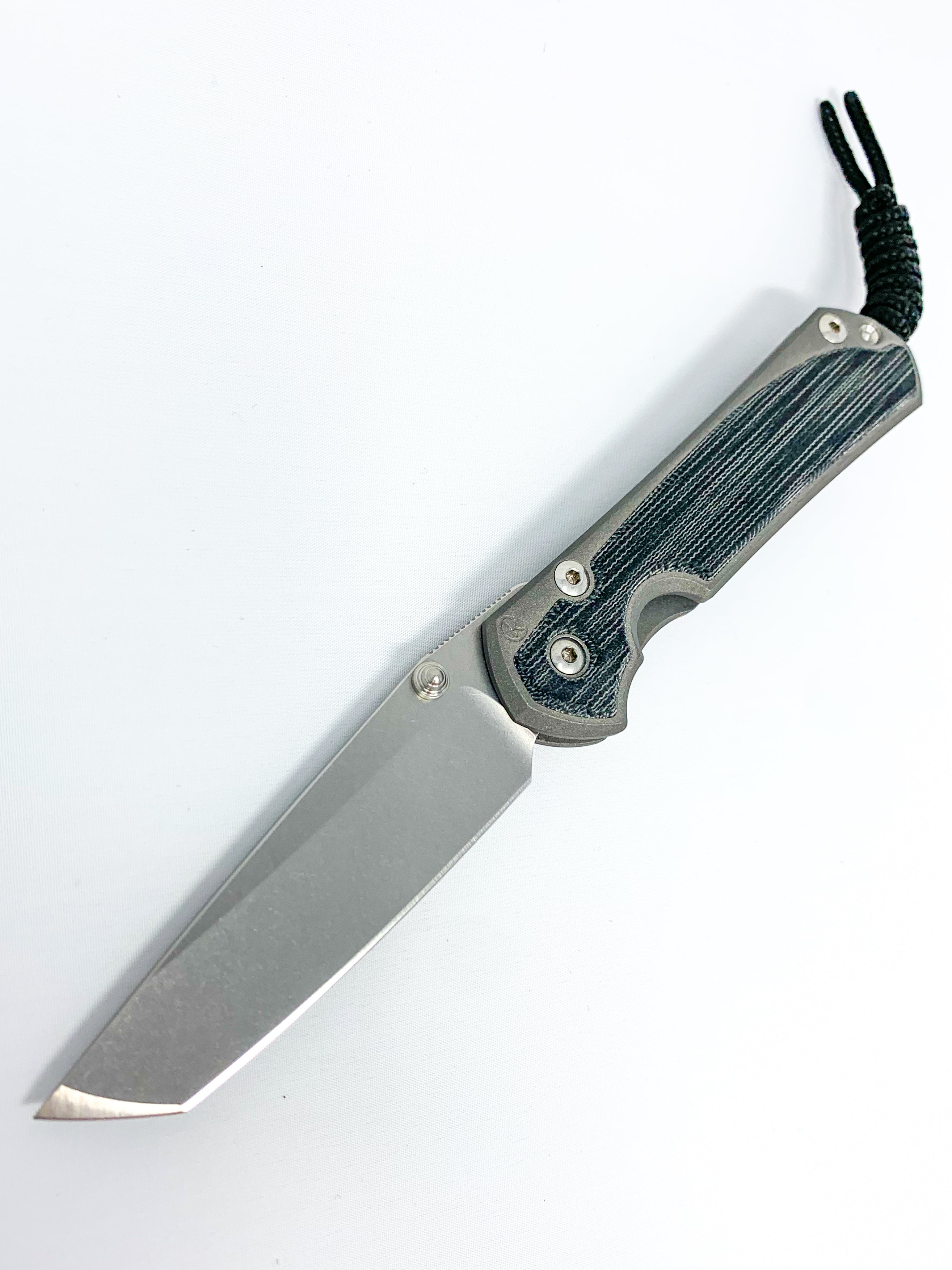 Chris Reeve Knives - Small Sebenza 31 - Black Canvas Micarta Inlay - Tanto - S31-1228 FOLDING KNIVES - Tophatter Daily Deals