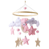 Wooden Crib Mobile Felt Bear Musical Newborn Sensory Toys - Tophatter Daily Deals