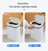 Smart Sensor Trash Can Rectangular Kitchen Bathroom - Tophatter Daily Deals