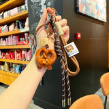 Woven Rope Bowknot Keychain With Cute Pastry Charms - Tophatter Daily Deals