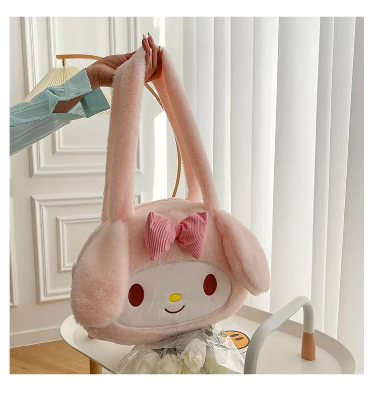 Sanrio Plush Cinnamoroll My Melody Kuromi Tote Shoulder Bag Anime - Tophatter Daily Deals