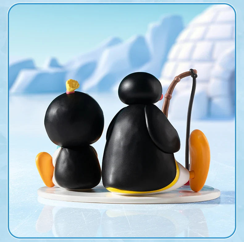 Genuine Pop Mart Baby Molly × Pingu Fishing Time Figure Animals - Tophatter Daily Deals