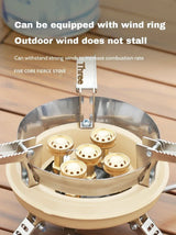 High-Pressure Camping Gas Stove Khaki Camp Cooking - Tophatter Daily Deals