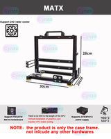 Open Frame ATX PC Case Rack Modular Water Air Cooling - Tophatter Daily Deals